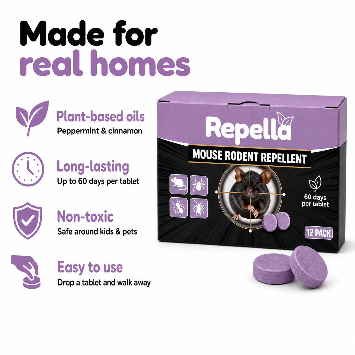 Mouse Repellent Tablets